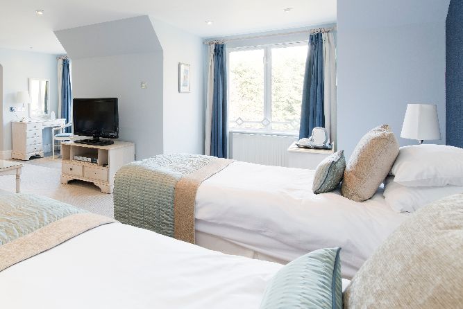 Superior bedroom at the Trefeddian Hotel