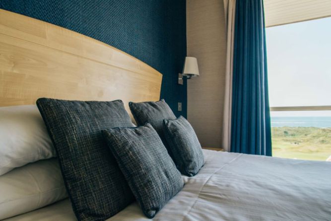 Bedroom at the Trefeddian Hotel